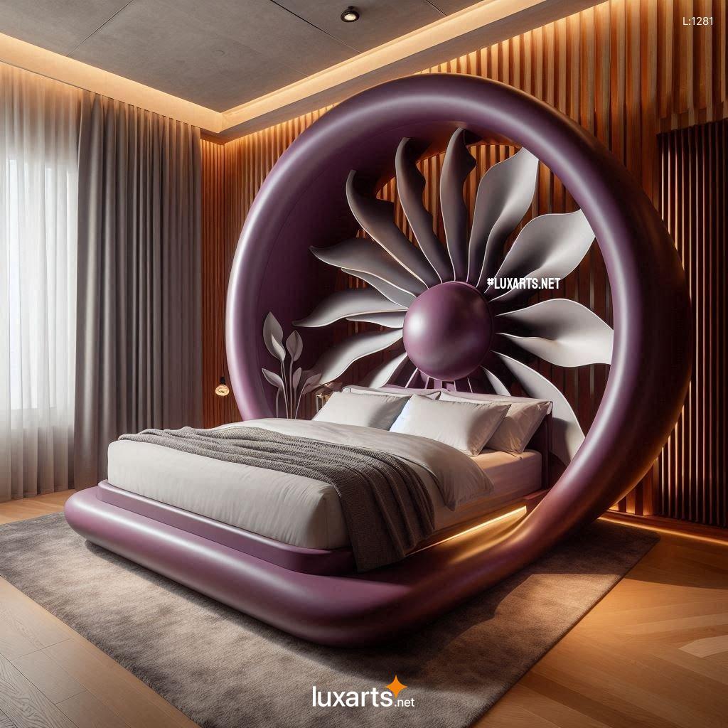 Electric Fan Shaped Bed: Futuristic Bed Design with Cooling Breeze electric fan shaped bed 4