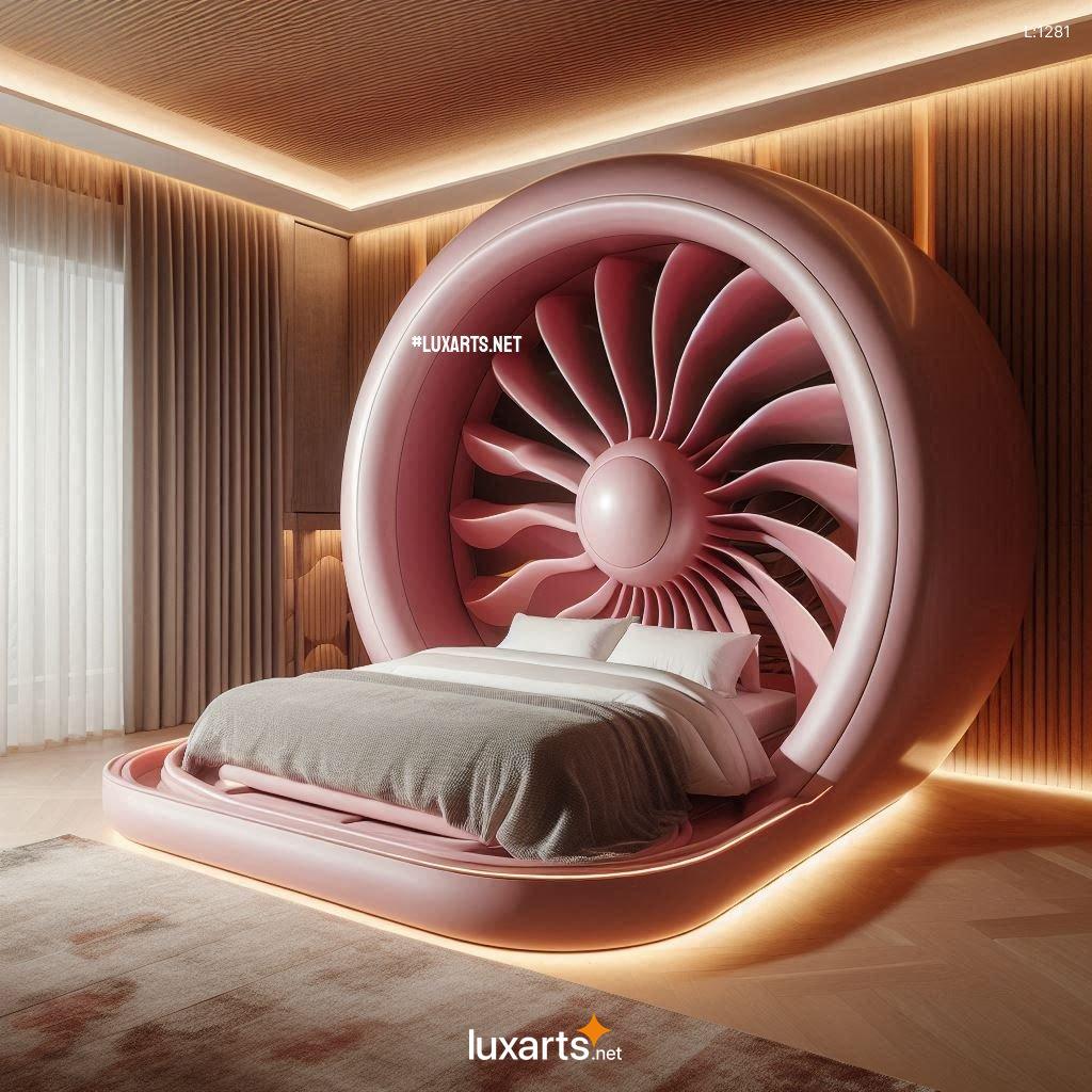 Electric Fan Shaped Bed: Futuristic Bed Design with Cooling Breeze electric fan shaped bed 8