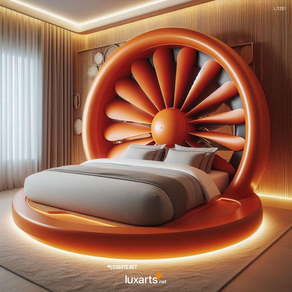 Electric Fan Shaped Bed: Futuristic Bed Design with Cooling Breeze electric fan shaped bed 9