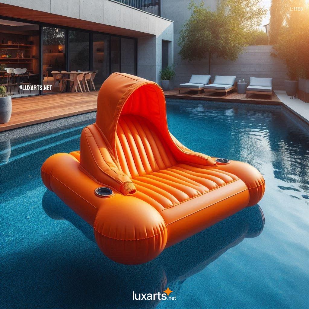 Embrace the Fun with the Unique Design of the Inflatable Hoodie Pool Lounger inflatable hoodie pool lounger 1