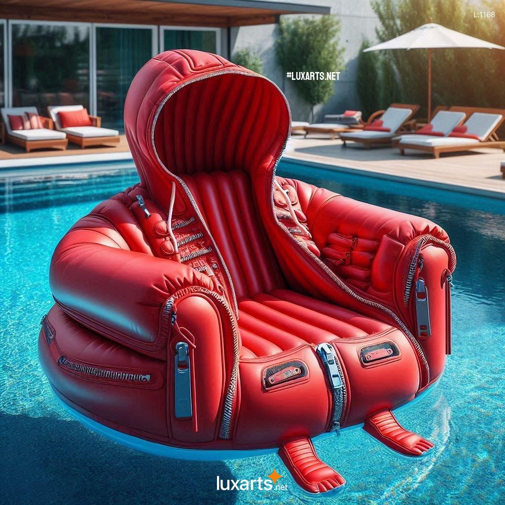 Embrace the Fun with the Unique Design of the Inflatable Hoodie Pool Lounger inflatable hoodie pool lounger 5