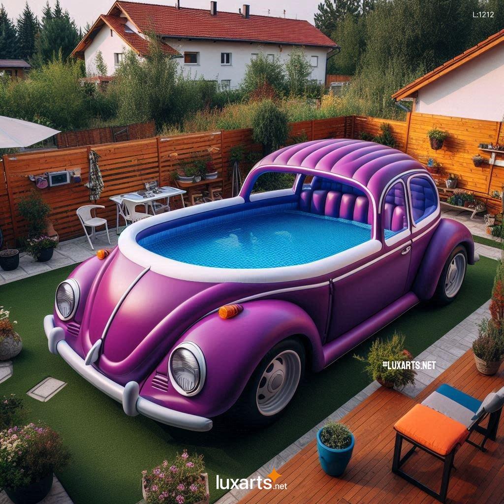 The Perfect Summer Getaway: Inflatable Volkswagen Beetle Pool inflatable volkswagen beetle pool 1
