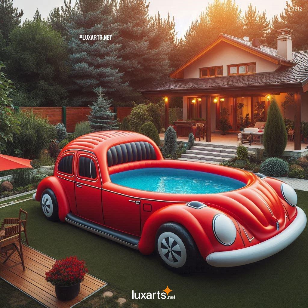 The Perfect Summer Getaway: Inflatable Volkswagen Beetle Pool inflatable volkswagen beetle pool 2