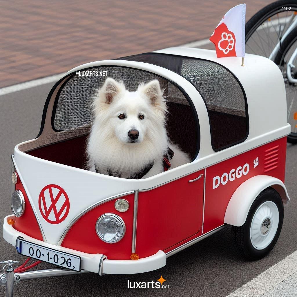Volkswagen Bus Shaped Dog Bike Trailer: The Perfect Outdoor Companion volkswagen bus shaped dog bike trailer 3