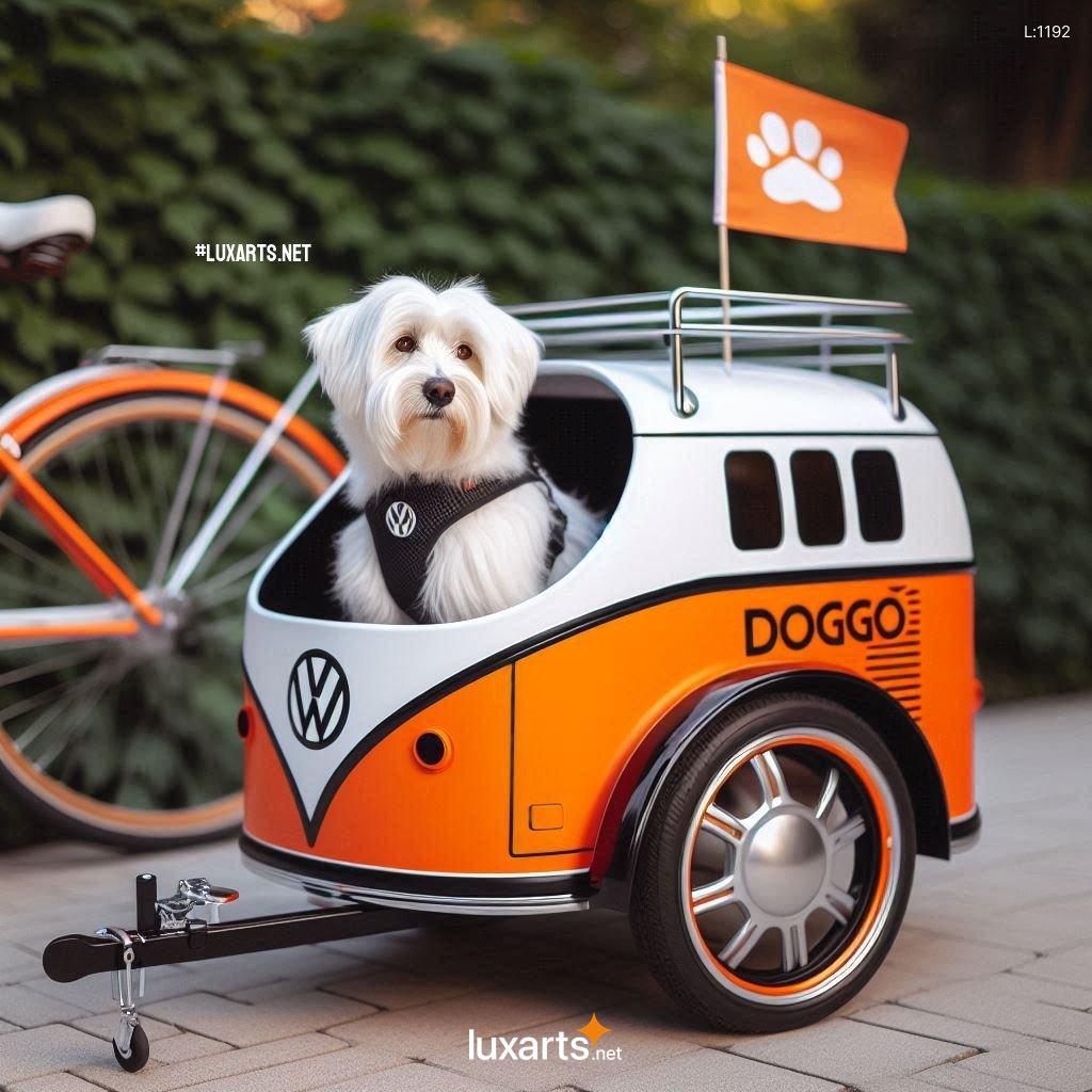 Volkswagen Bus Shaped Dog Bike Trailer: The Perfect Outdoor Companion volkswagen bus shaped dog bike trailer 5