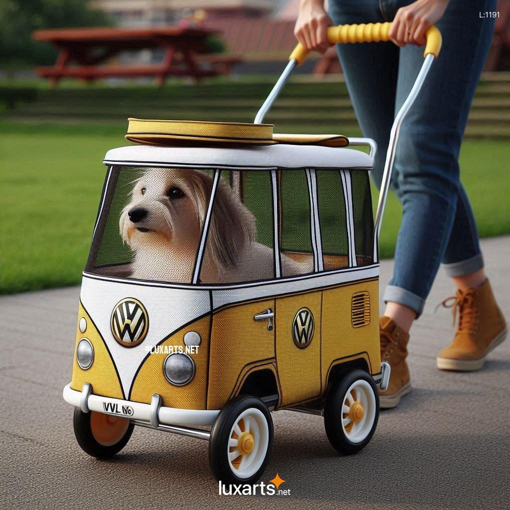 Relive the Classic VW Vibes: Stylish Volkswagen Bus Shaped Pet Strollers for Your Beloved Pet volkswagen bus shaped pet strollers 1
