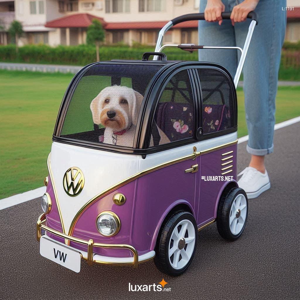 Relive the Classic VW Vibes: Stylish Volkswagen Bus Shaped Pet Strollers for Your Beloved Pet volkswagen bus shaped pet strollers 10