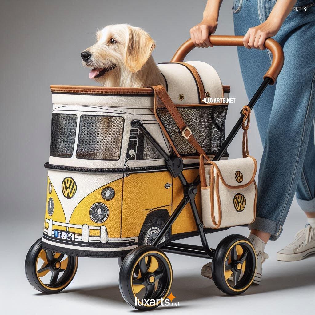 Relive the Classic VW Vibes: Stylish Volkswagen Bus Shaped Pet Strollers for Your Beloved Pet volkswagen bus shaped pet strollers 11
