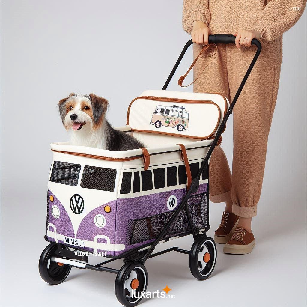 Relive the Classic VW Vibes: Stylish Volkswagen Bus Shaped Pet Strollers for Your Beloved Pet volkswagen bus shaped pet strollers 3