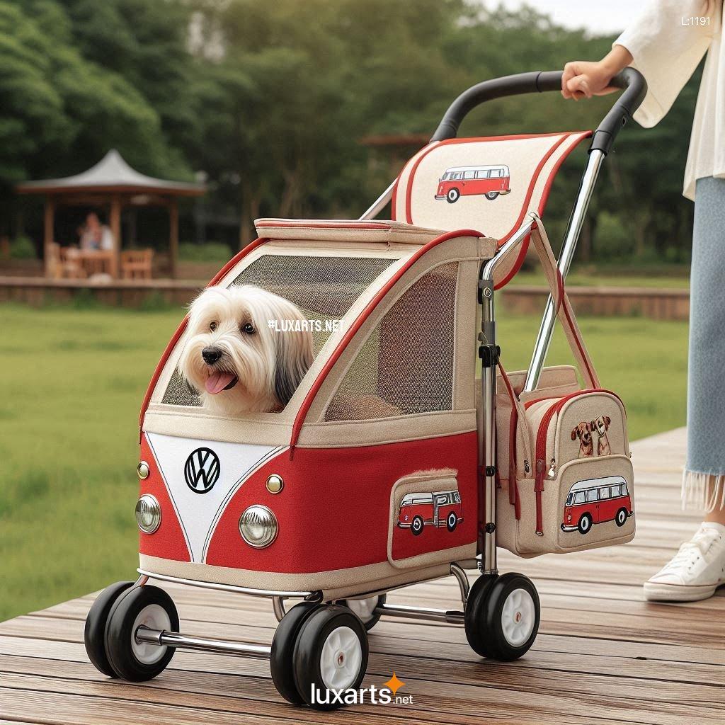 Relive the Classic VW Vibes: Stylish Volkswagen Bus Shaped Pet Strollers for Your Beloved Pet volkswagen bus shaped pet strollers 4