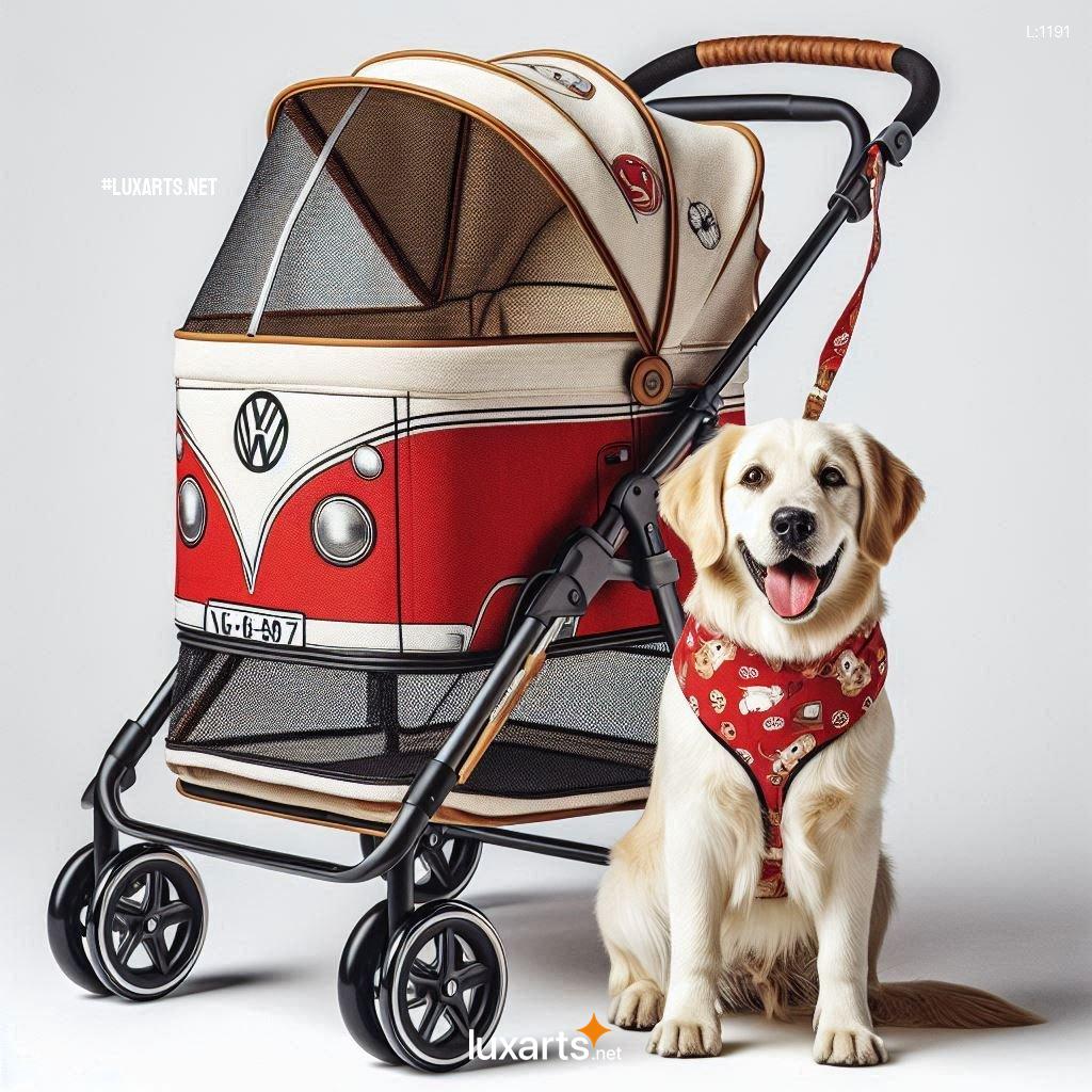 Relive the Classic VW Vibes: Stylish Volkswagen Bus Shaped Pet Strollers for Your Beloved Pet volkswagen bus shaped pet strollers 5