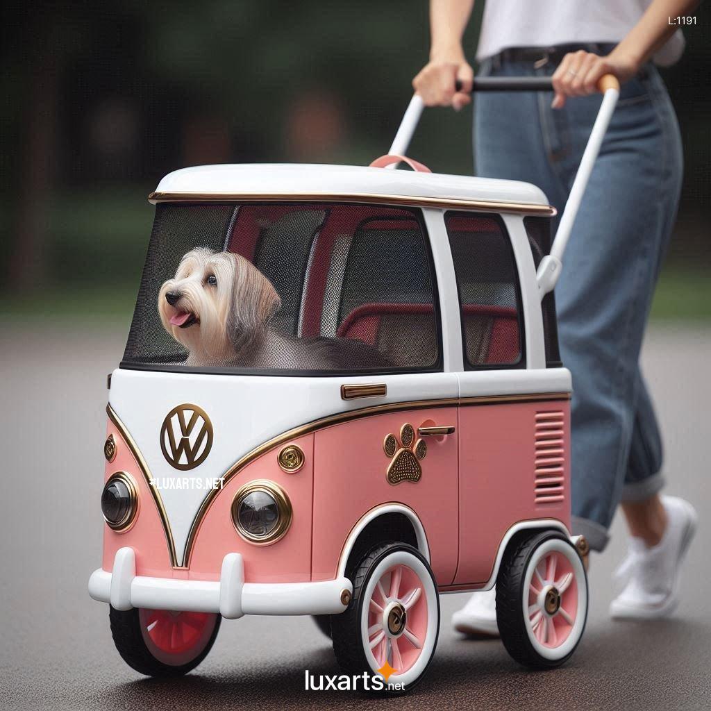Relive the Classic VW Vibes: Stylish Volkswagen Bus Shaped Pet Strollers for Your Beloved Pet volkswagen bus shaped pet strollers 6