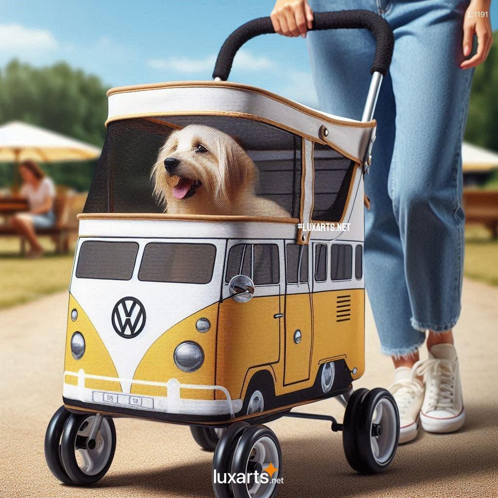 Relive the Classic VW Vibes: Stylish Volkswagen Bus Shaped Pet Strollers for Your Beloved Pet volkswagen bus shaped pet strollers 7
