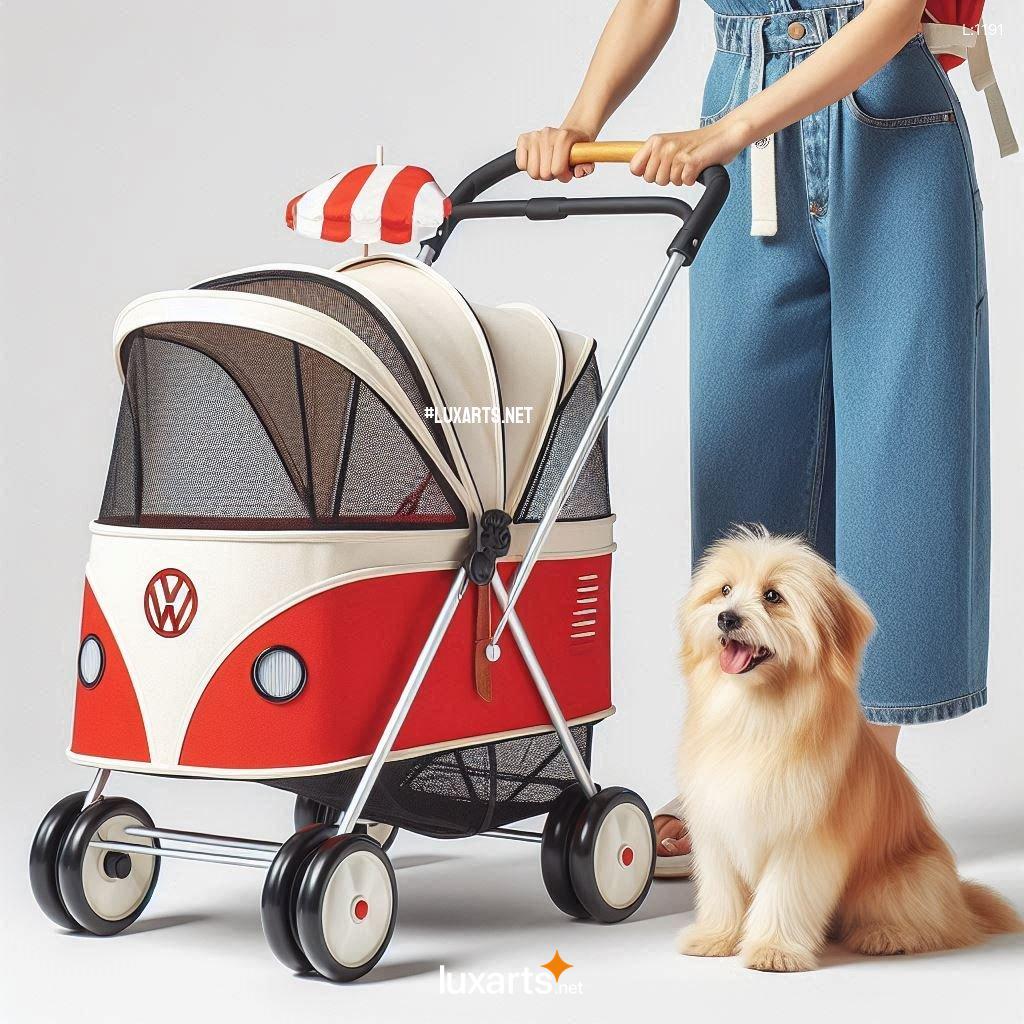 Relive the Classic VW Vibes: Stylish Volkswagen Bus Shaped Pet Strollers for Your Beloved Pet volkswagen bus shaped pet strollers 8