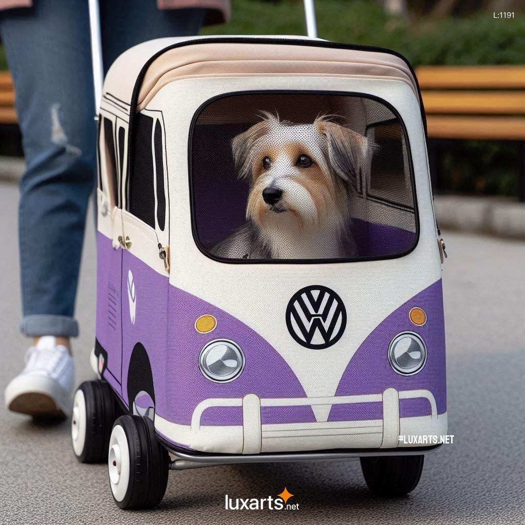 Relive the Classic VW Vibes: Stylish Volkswagen Bus Shaped Pet Strollers for Your Beloved Pet volkswagen bus shaped pet strollers 9