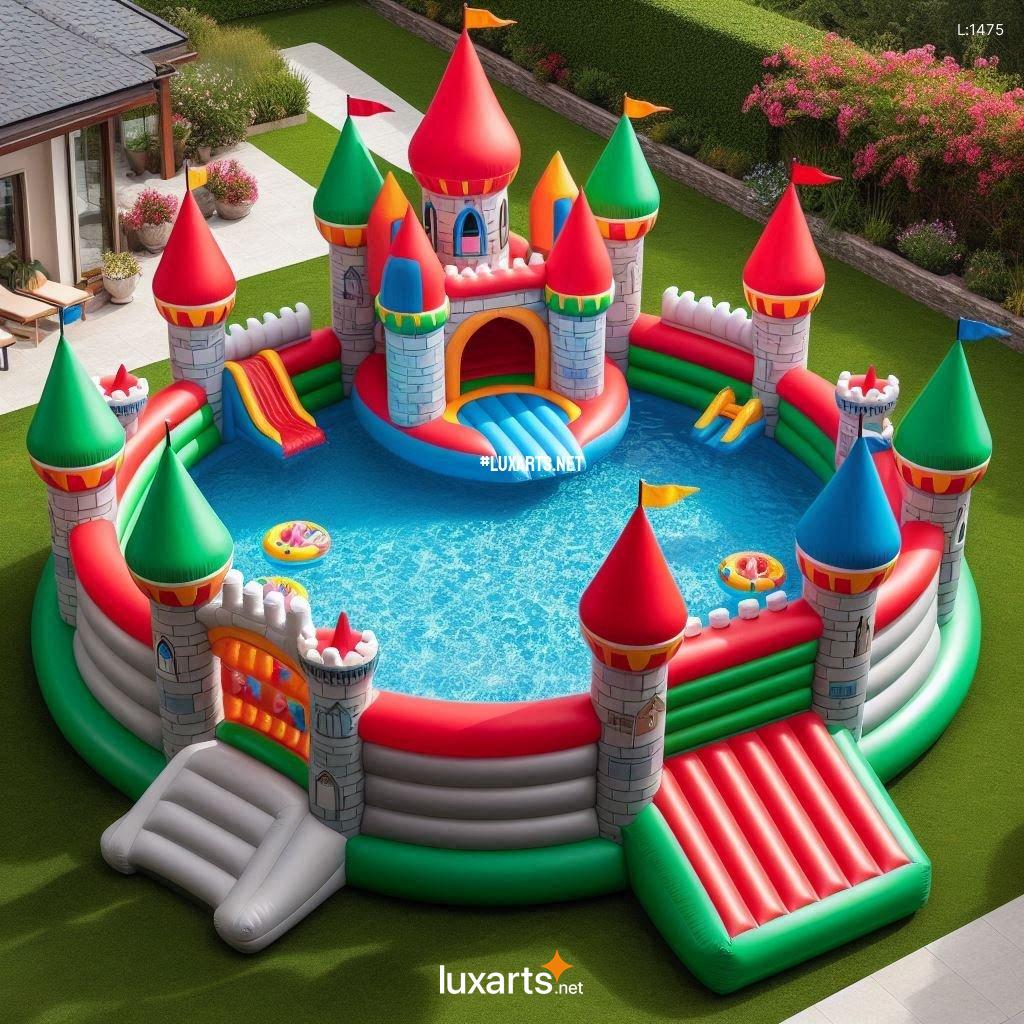 Unique Inflatable Castle Pools: Creative Designs for Backyard Fun inflatable castle pools 14