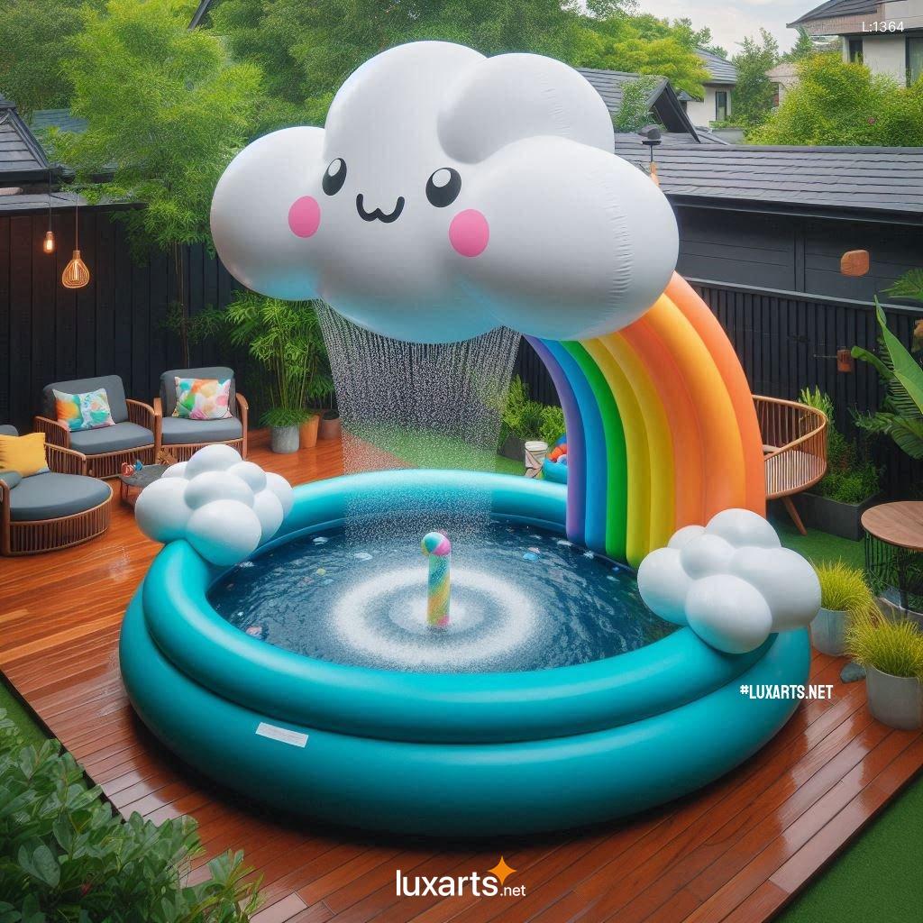 Inflatable Cloud Shower Pool: Innovative Cloud-Shaped Shower Pool for Your Backyard inflatable cloud shower pool 1