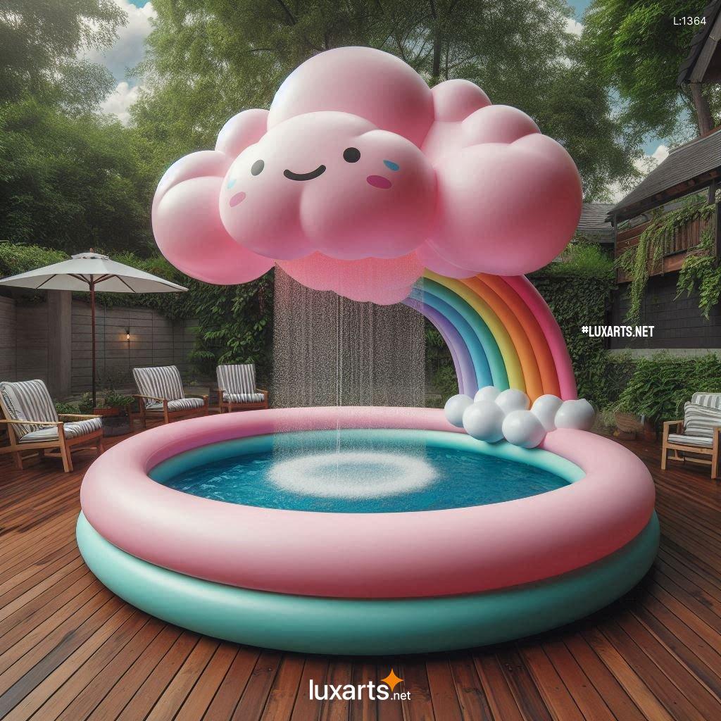 Inflatable Cloud Shower Pool: Innovative Cloud-Shaped Shower Pool for Your Backyard inflatable cloud shower pool 2