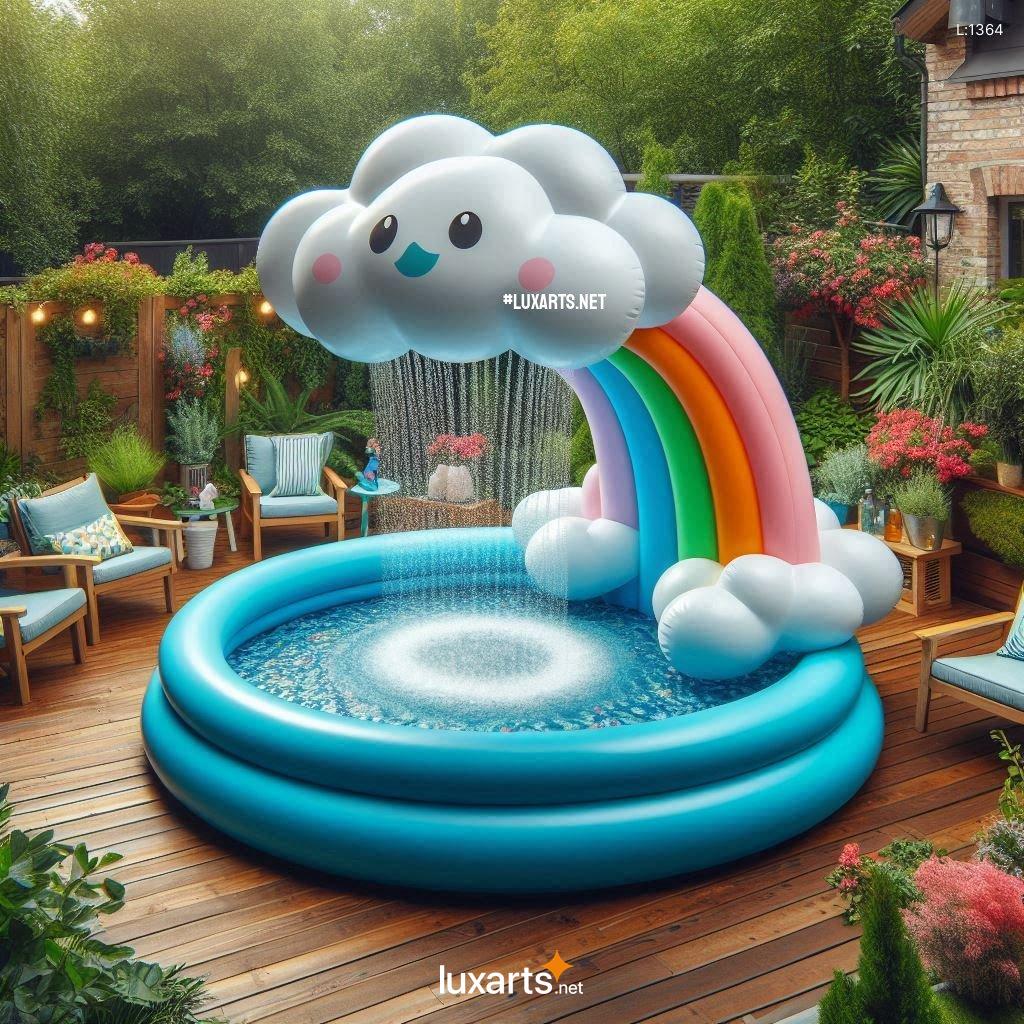 Inflatable Cloud Shower Pool: Innovative Cloud-Shaped Shower Pool for Your Backyard inflatable cloud shower pool 3