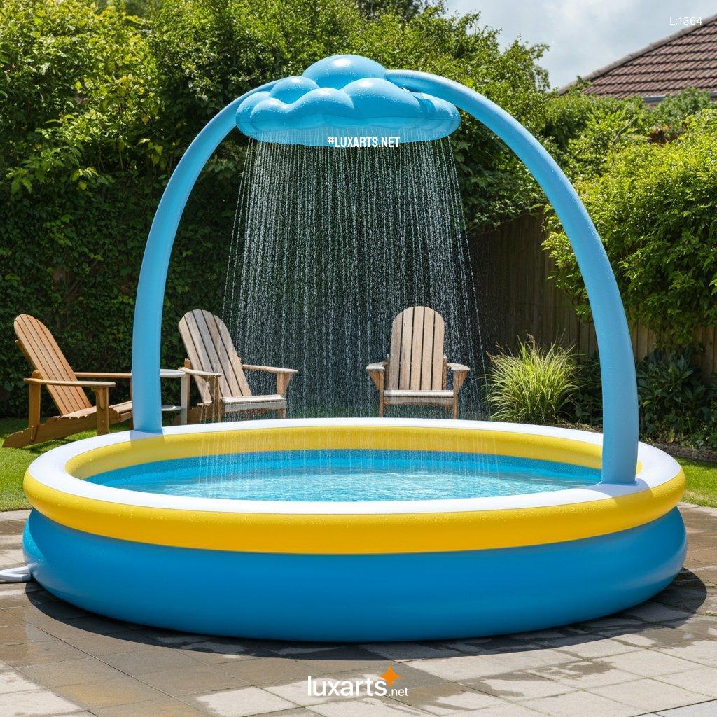 Inflatable Cloud Shower Pool: Innovative Cloud-Shaped Shower Pool for Your Backyard inflatable cloud shower pool 5