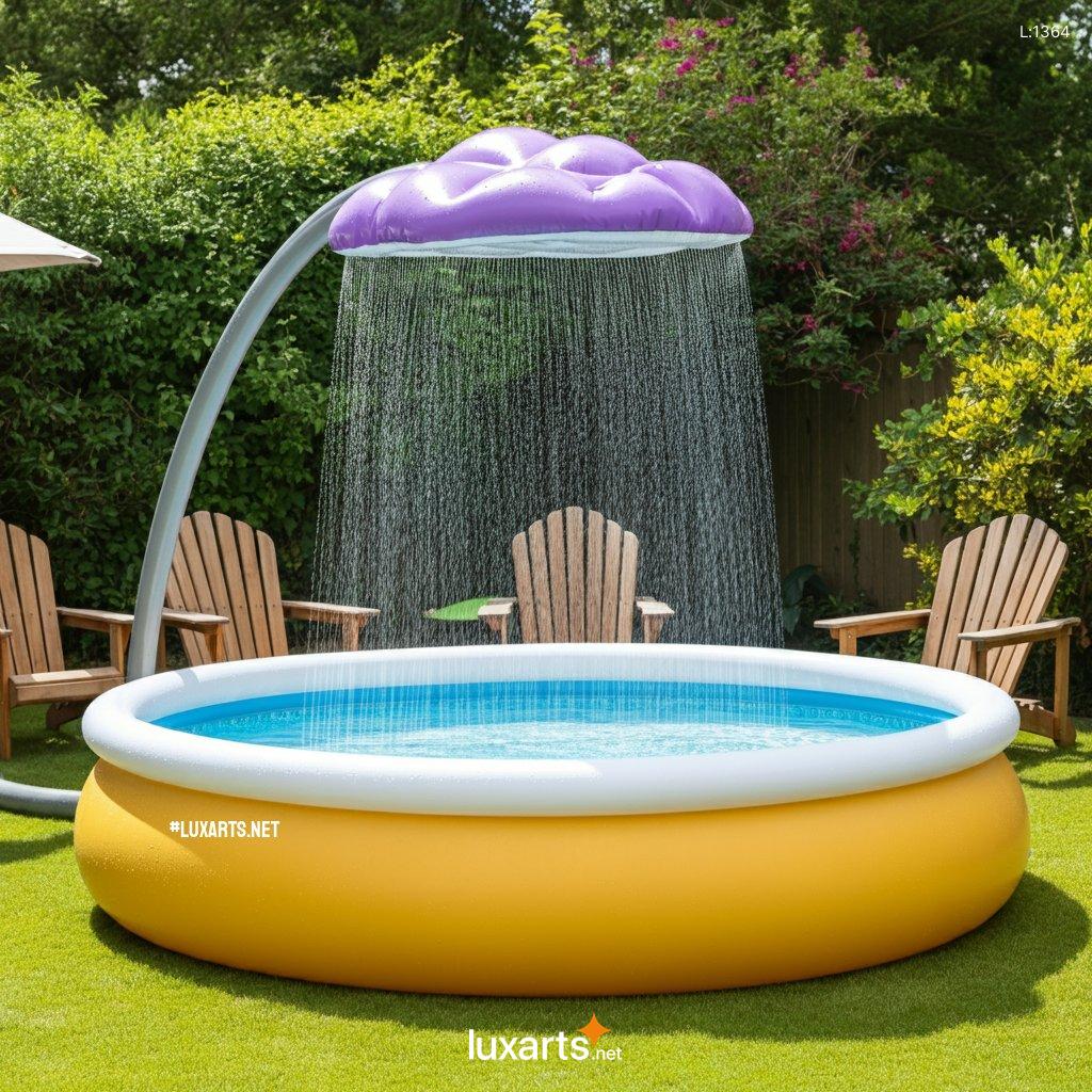 Inflatable Cloud Shower Pool: Innovative Cloud-Shaped Shower Pool for Your Backyard inflatable cloud shower pool 8