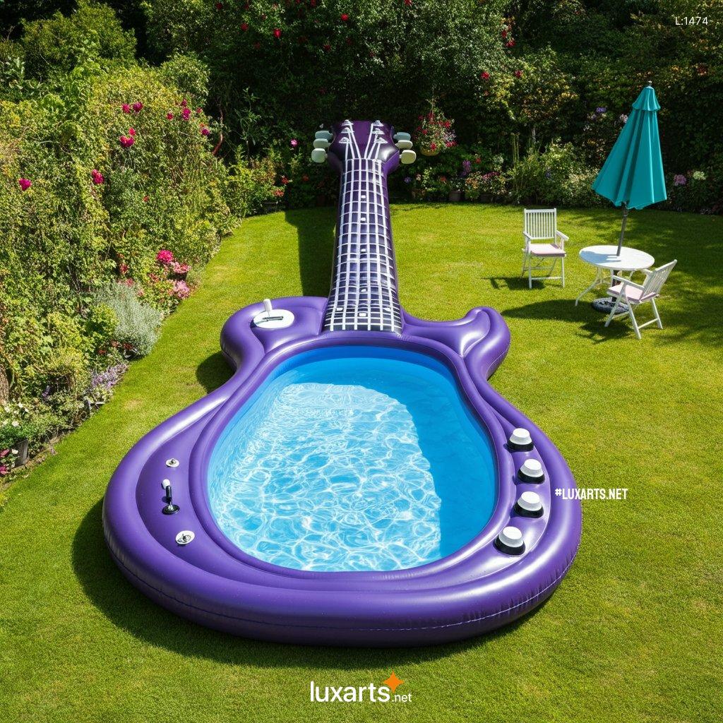 Trendy Inflatable Guitar Pool: Add a Touch of Style to Your Pool inflatable guitar swimming pool 12