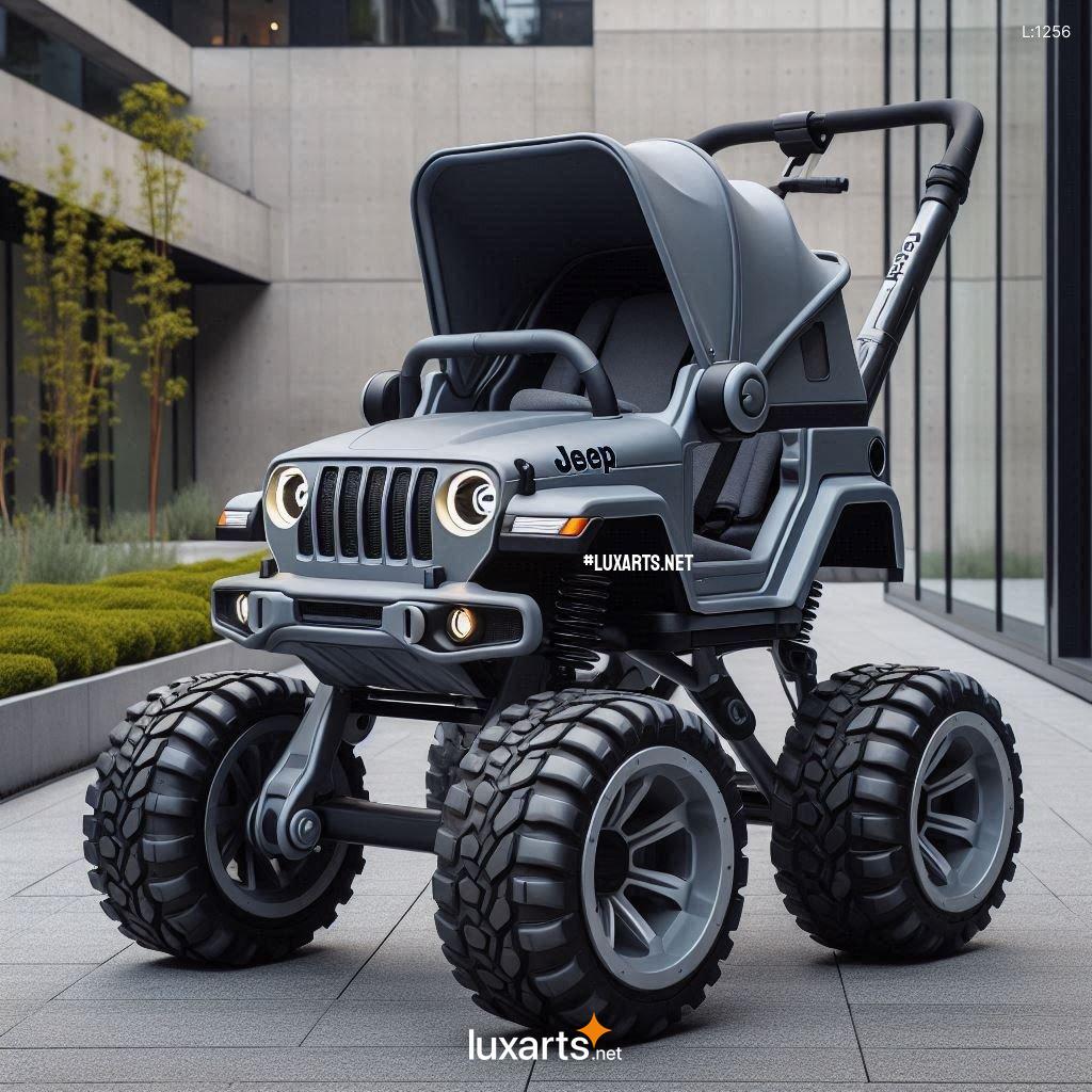 LUX.1256 Jeep Shaped Stroller: Strolling in Style, Unveiling the Ultimate Parenting Experience jeep inspired stroller 8