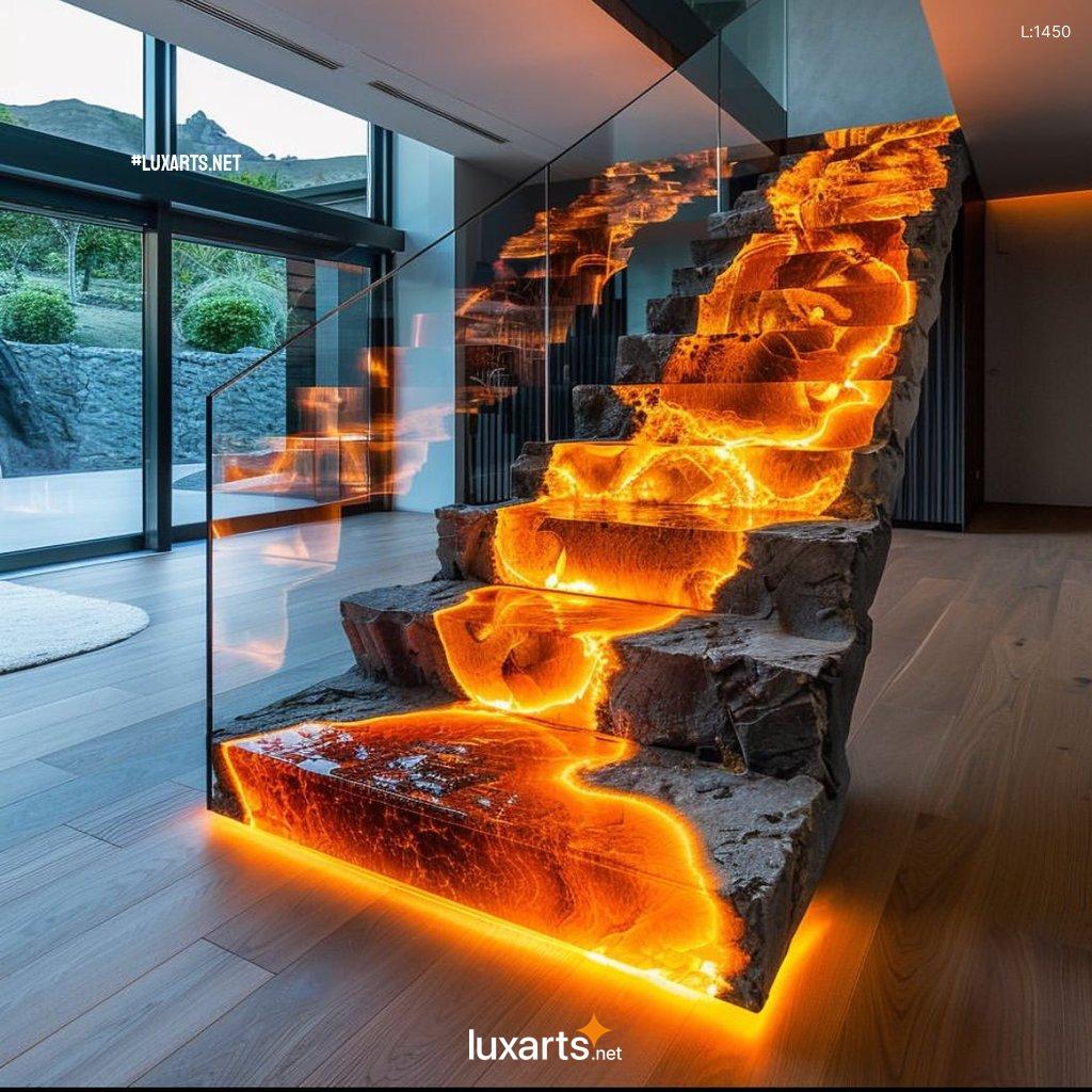 Creative Lava Inspired Staircase Designs: Unique & Stunning Ideas lava inspired staircase 1