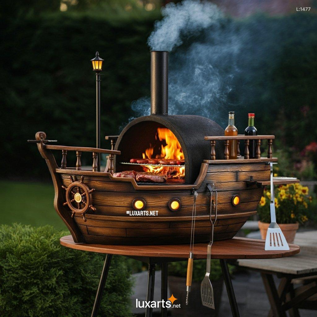 Pirate Ship Shaped BBQ Grill: Sail the Seas of Flavor in Your Backyard pirate ship shaped bbq grill 1