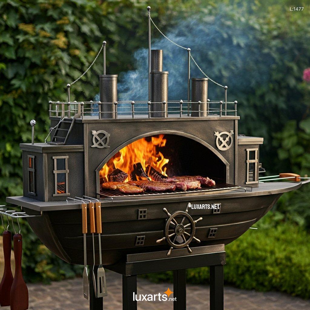 Pirate Ship Shaped BBQ Grill: Sail the Seas of Flavor in Your Backyard pirate ship shaped bbq grill 11