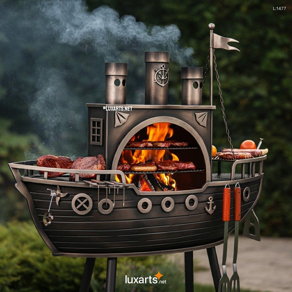 Pirate Ship Shaped BBQ Grill: Sail the Seas of Flavor in Your Backyard pirate ship shaped bbq grill 13