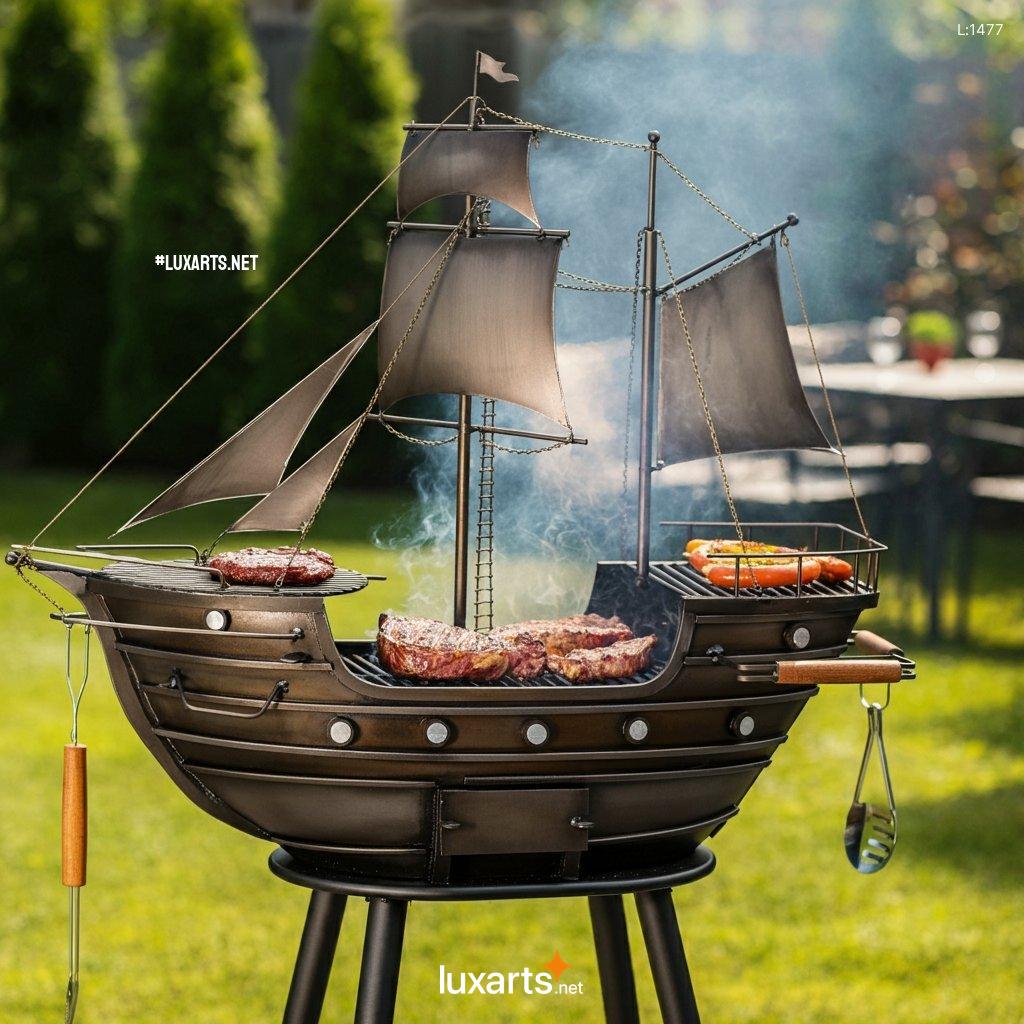 Pirate Ship Shaped BBQ Grill: Sail the Seas of Flavor in Your Backyard pirate ship shaped bbq grill 2