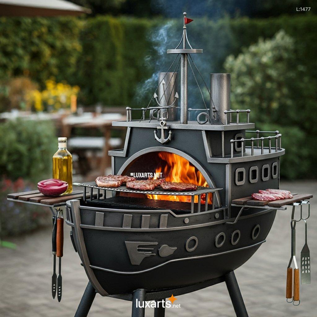 Pirate Ship Shaped BBQ Grill: Sail the Seas of Flavor in Your Backyard pirate ship shaped bbq grill 4