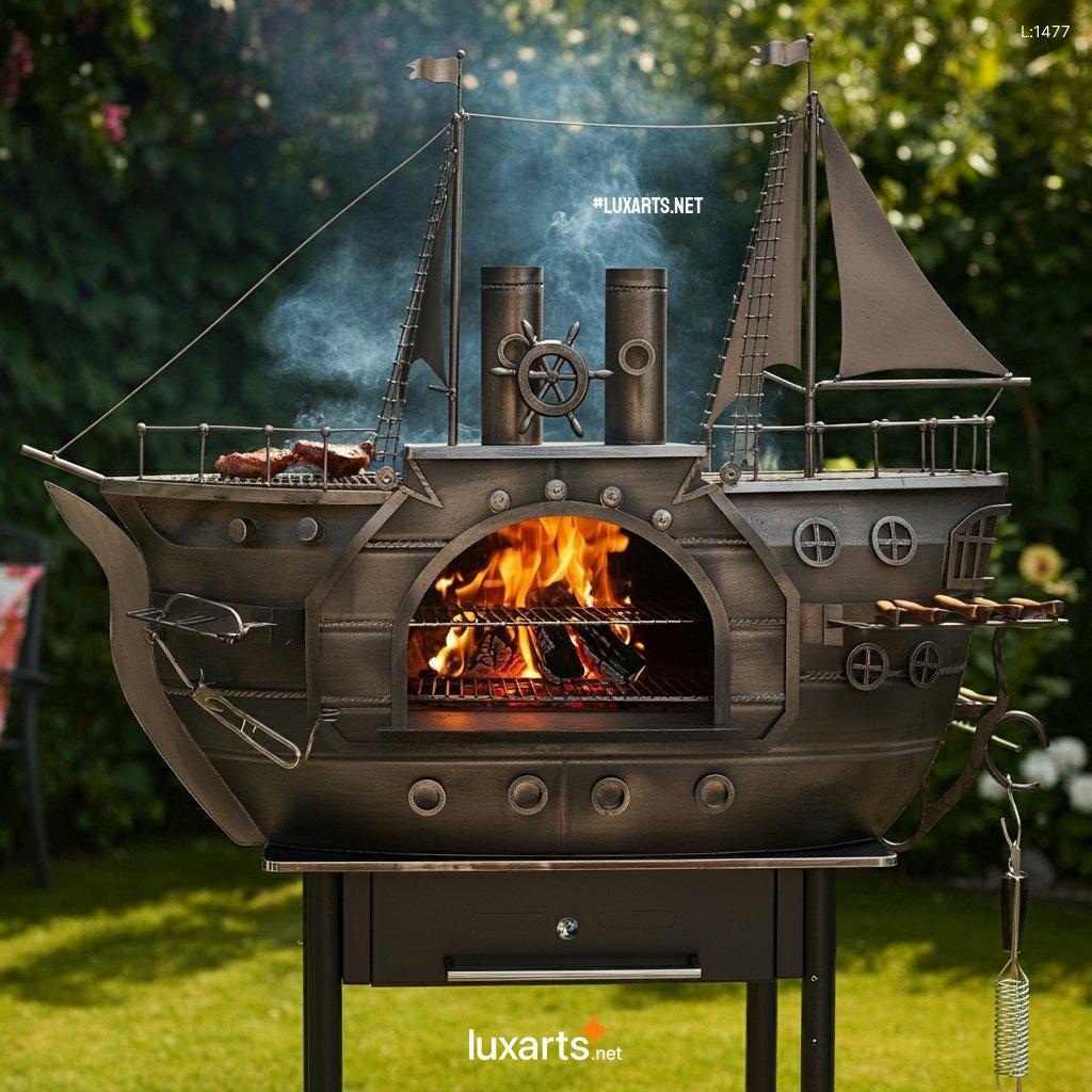 Pirate Ship Shaped BBQ Grill: Sail the Seas of Flavor in Your Backyard pirate ship shaped bbq grill 5