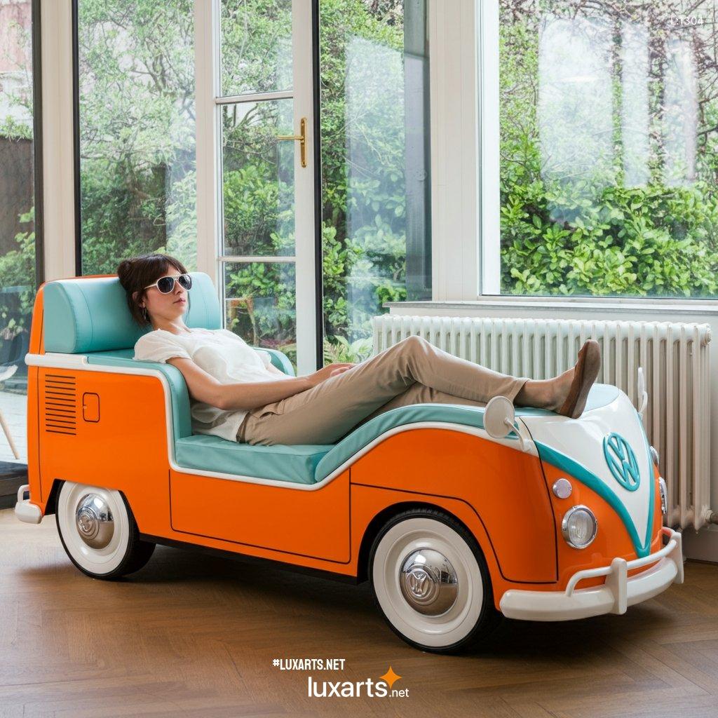 Volkswagen Bus Inspired Lounge Chair: Handmade, Vintage, Comfortable volkswagen bus inspired lounge chair 12