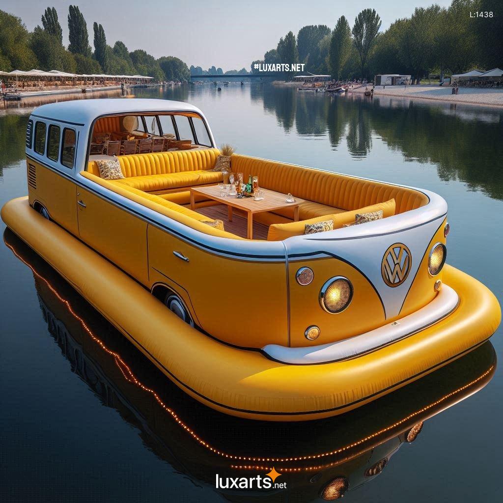 VW Bus Inspired Inflatable Lounge Boat: The Ultimate Floating Retrea ...