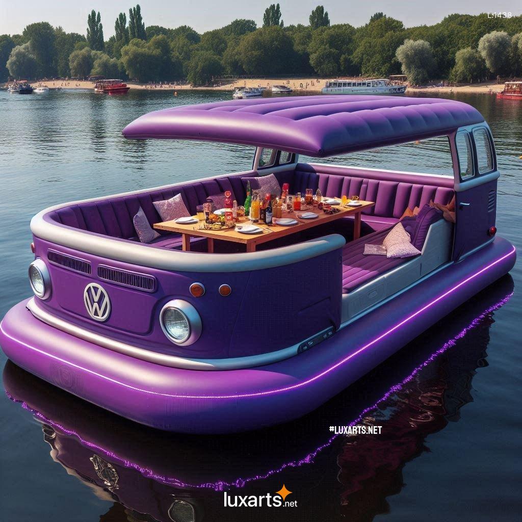 VW Bus Inspired Inflatable Lounge Boat: The Ultimate Floating Retrea ...