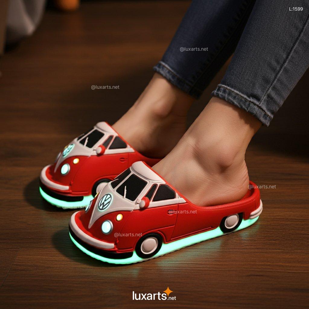 VW Bus Shaped Bedroom Slipper | Creative & Comfortable Footwear vw bus inspired slippers 3