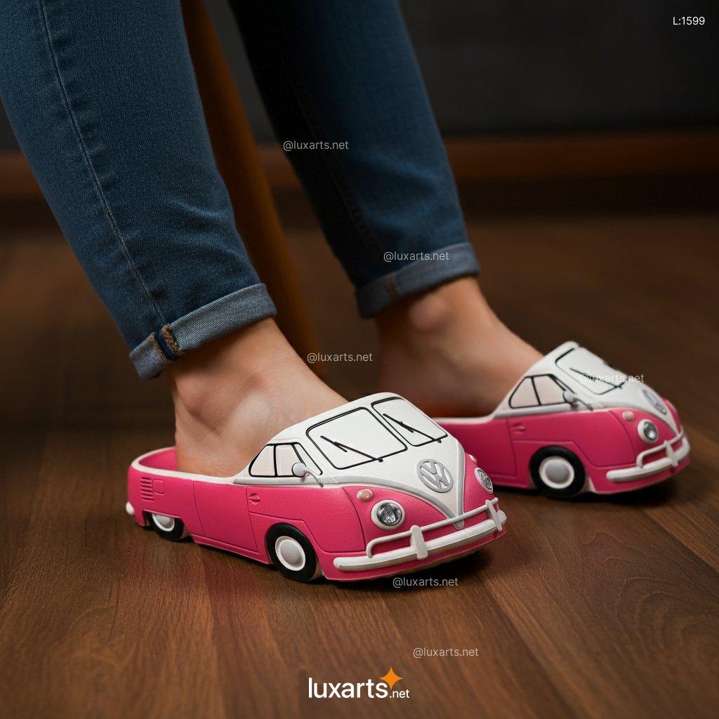 VW Bus Shaped Bedroom Slipper | Creative & Comfortable Footwear vw bus inspired slippers 9