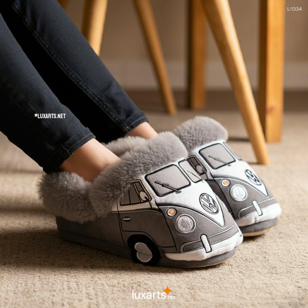 VW Bus Shaped Bedroom Slipper | Creative & Comfortable Footwear vw bus shaped bedroom slipper 1