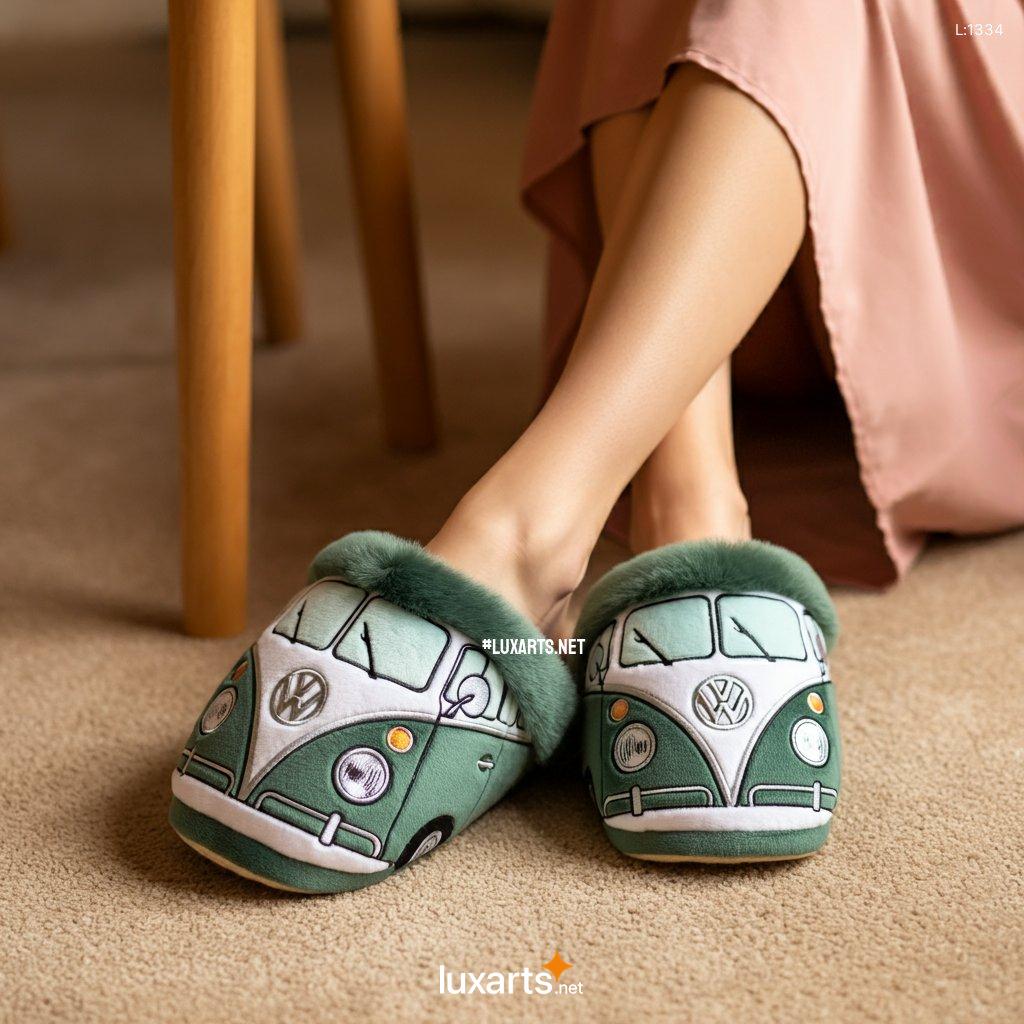 VW Bus Shaped Bedroom Slipper | Creative & Comfortable Footwear vw bus shaped bedroom slipper 11