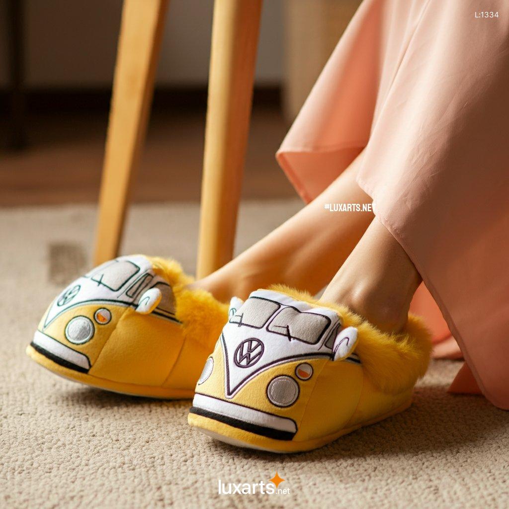 VW Bus Shaped Bedroom Slipper | Creative & Comfortable Footwear vw bus shaped bedroom slipper 12