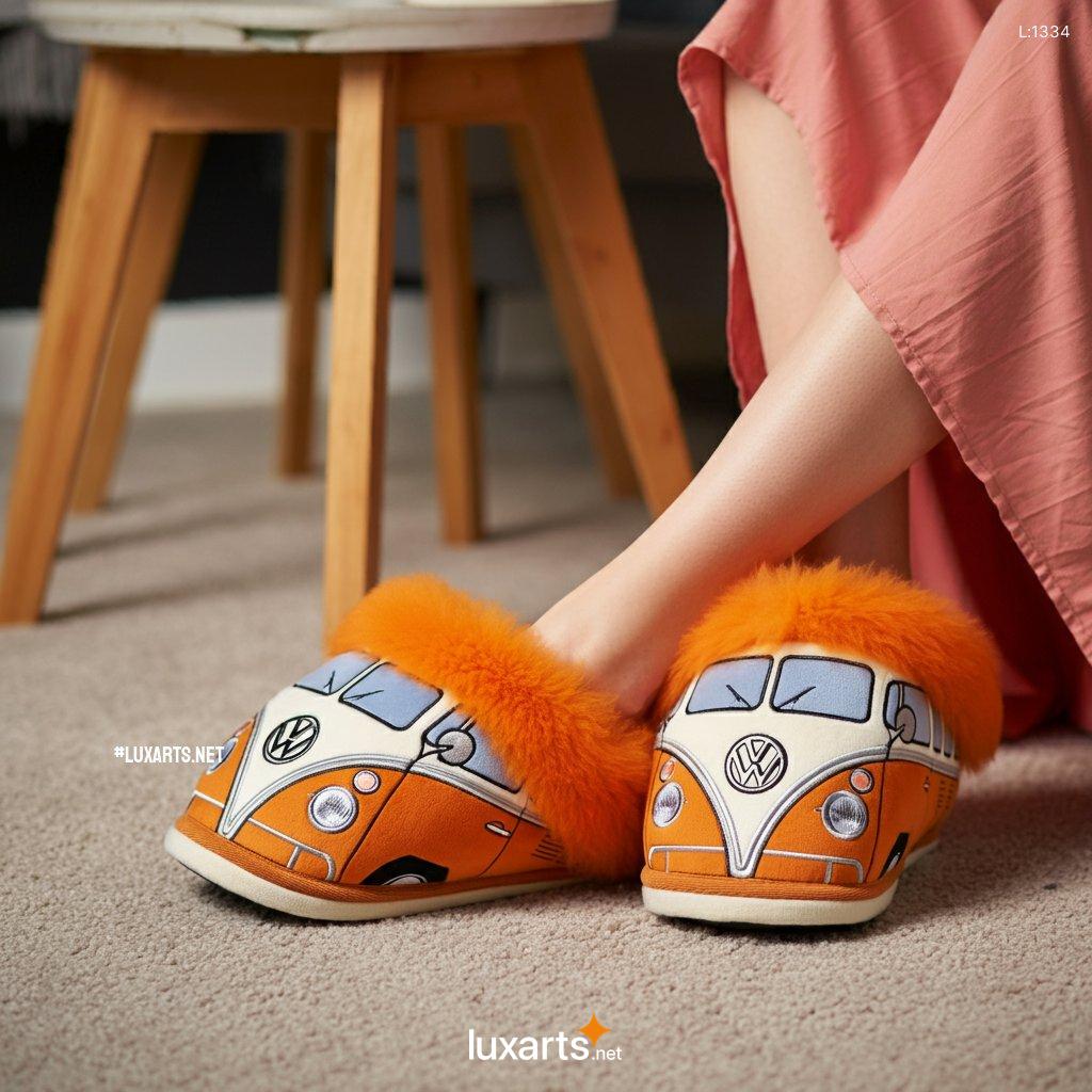 VW Bus Shaped Bedroom Slipper | Creative & Comfortable Footwear vw bus shaped bedroom slipper 14