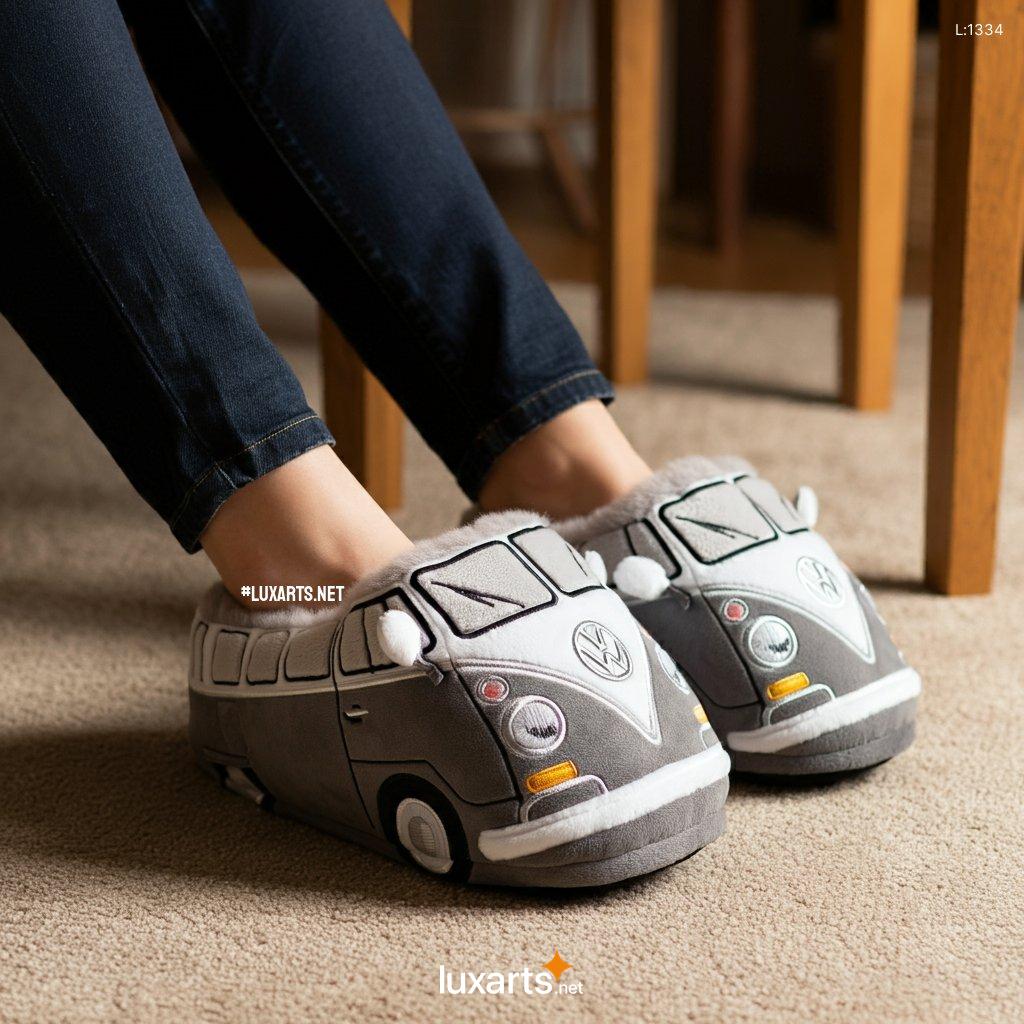 VW Bus Shaped Bedroom Slipper | Creative & Comfortable Footwear vw bus shaped bedroom slipper 6