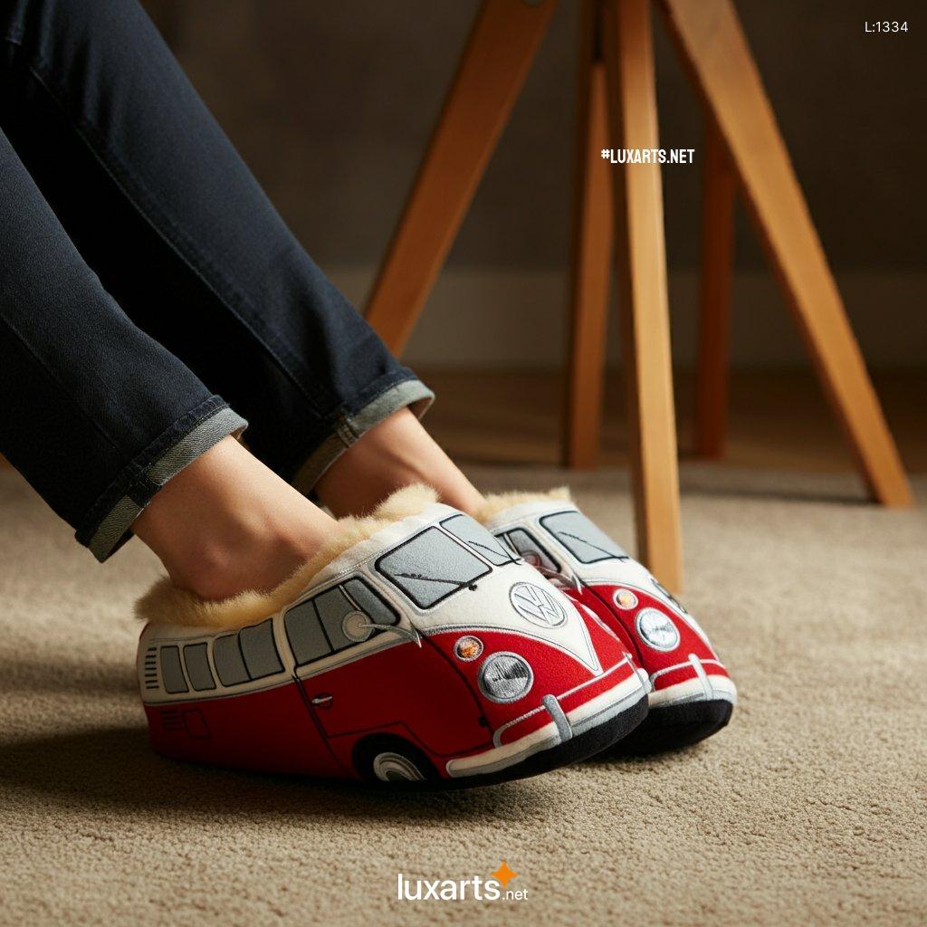 VW Bus Shaped Bedroom Slipper | Creative & Comfortable Footwear vw bus shaped bedroom slipper 7