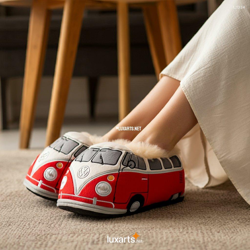 VW Bus Shaped Bedroom Slipper | Creative & Comfortable Footwear vw bus shaped bedroom slipper 8