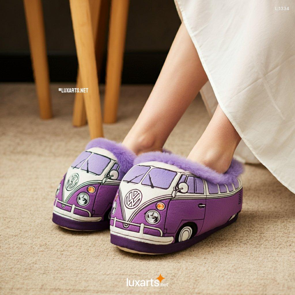 VW Bus Shaped Bedroom Slipper | Creative & Comfortable Footwear vw bus shaped bedroom slipper 9