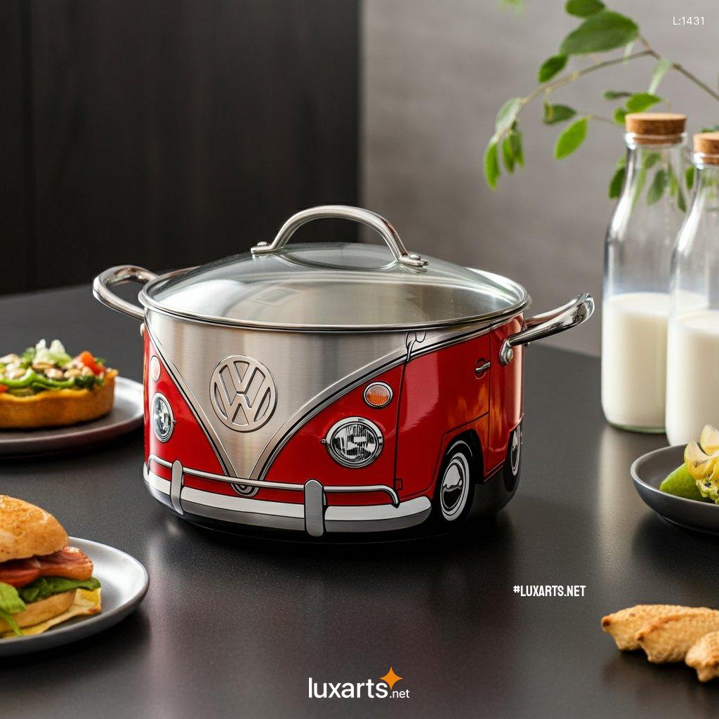 Vw Bus Shaped Metallic Cooking Pot: Unique & Creative Kitchenware vw bus shaped metallic cooking pot 12