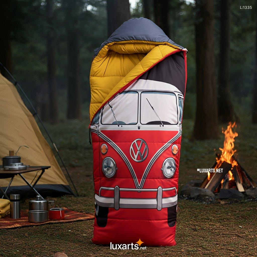 VW Bus Shaped Sleeping Bag: Unique & Comfortable Camping Accessory vw bus shaped sleeping bag 7