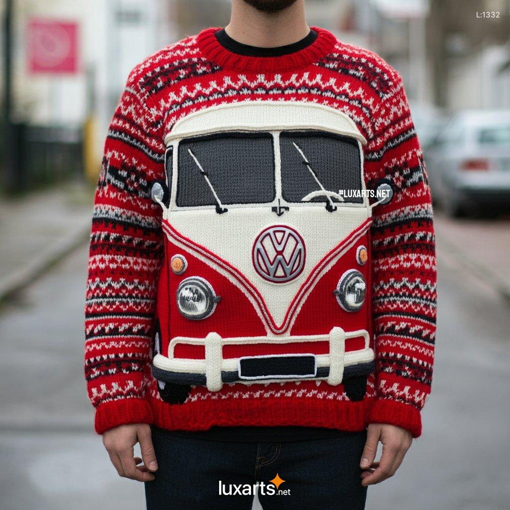 VW Bus Shaped Sweater: Soft, Warm & Whimsical VW Bus Knit vw bus shaped sweater 11